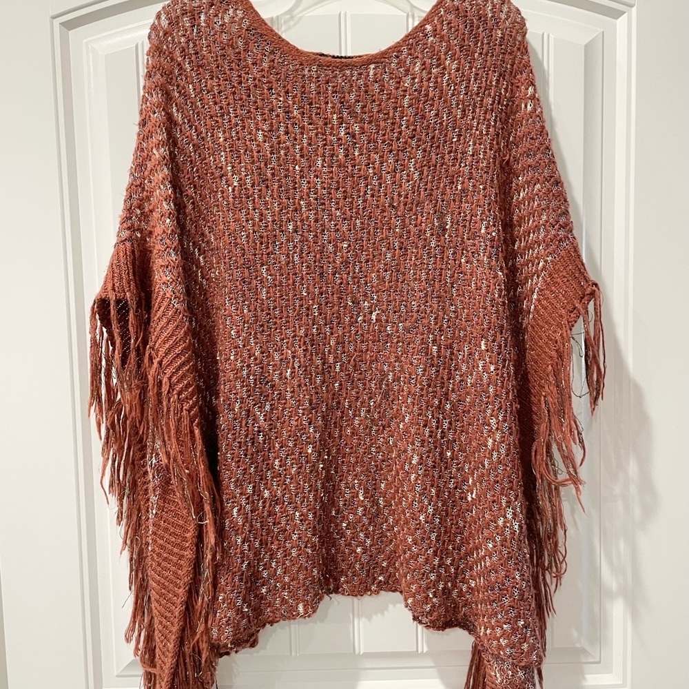 BKE Boutique Poncho Sweater